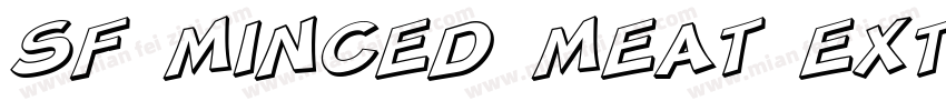 SF Minced Meat Extended Oblique字体转换